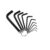 10 in 1 Metric Combination Hexagonal Key Allen Wrench (1.5mm 2mm 2.5mm 3mm 3.5mm 4mm 5mm 6mm 8mm 10mm)